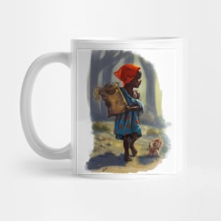 Girl with a red bandana Mug